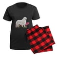 thumbnail image 5 of CafePress - Great Pyrenees In The Garden Women's Dark Pajamas - Women's Short Sleeve Print T-Shirt and Pants Dark Cotton Pajama Set, 5 of 7