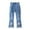 Z02-Blue, variant on MUXiin Girls Wide Leg Jeans Baggy Bow Embroidery High Elastic Waist Denim Pants Cute Y2K Trendy Tween Streetwear