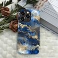 thumbnail image 7 of FKBRCL4U Compatible with iPhone 15 Pro Case, Blue Gold Clouds Mountains Pattern for Girl Full Body Design Soft Silicone Drop Shock Scratch Protection for iPhone 15 Pro, 7 of 7