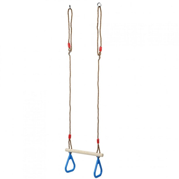 Chico Niños Adultos Tirar Hacia Arriba Anillos Palo De Madera Trapecio Columpio Triangular Gimnasio Fitness Deportes Juguete