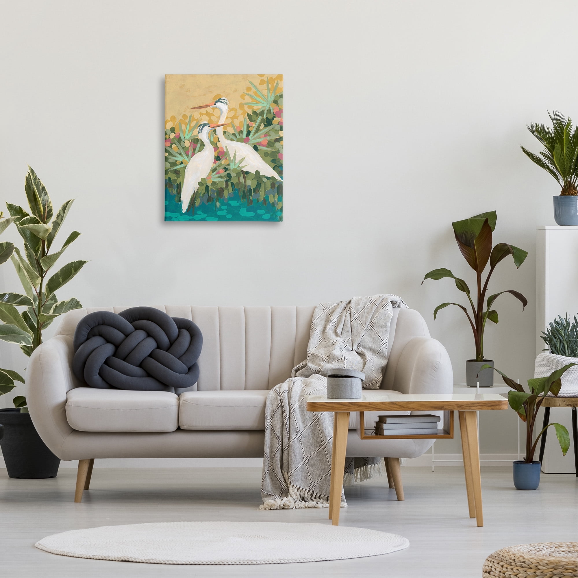 Stupell Industries Nautical Birds in River Animals & Insects Painting Gallery Wrapped Canvas Art Print Wall Art, 24 x 30