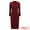 Dark Red, variant on DARING DIVA 3/4 Sleeve Twist Mock Neck Office Work Knee Length Dress S Dark Red