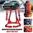 thumbnail image 2 of Rastp Car Modified 2 Inch Four Point Kart Racing Seat Belt 4 Point Quick Release Seat Belt - Black, 2 of 5