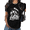 Black-3, variant on White Bunny Up Cowgirl Graphic Tees Print Tshirt Casual Shirts For Women Easter And Daily Wear Tops S-5XL
