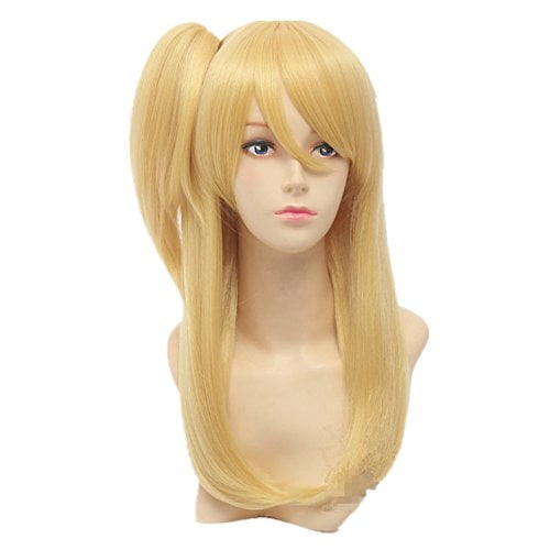 yellow pigtail wig