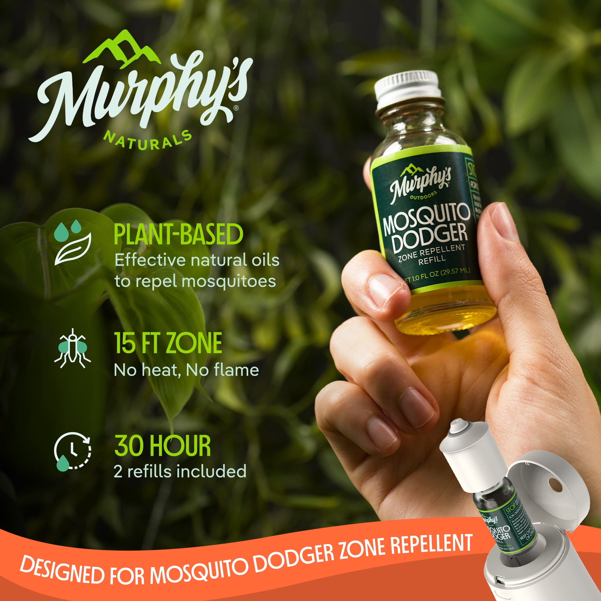 Murphy's Naturals Plant-Based Mosquito Dodger Zone Refill