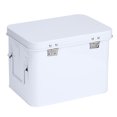 thumbnail image 1 of BIMZUC Botiquín de Primeros Auxilios Familiar de Metal con 2 Capas Organizador Portátil de Medicamentos Blanco 20.4 x 15.5 x 15.9 cm / 8 x 6.1 x 6.3 inches, 1 of 9