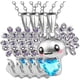 thumbnail image 1 of Ajolote Cadena con Dije AxolotlNeck05 4Pzas Ajolote/Corazón Plata/Azul Metal Cadena y Dije., 1 of 5