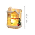 thumbnail image 3 of Christmas Village Houses Decorations, Light Up Resin Xmas Cabin Decor, Farmhouse Winter Village Collectible Buildings Figurines with Lights for Holiday Xmas Decor, 3 of 8