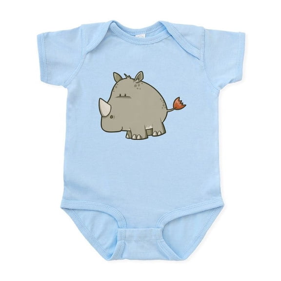 CafePress - Baby Rhino Infant Bodysuit - Baby Light Bodysuit, Size Newborn - 24 Months