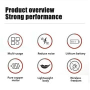12V Cordless Angle Grinder Kit, Ginding disc 3 Inch/76mm 19500 rpm w/ 2* 1300mAh Lithium-Ion Battery for Cutting, Polishing, Grinding, Rust Removal