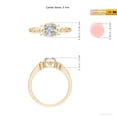 thumbnail image 5 of ANGARA Natural Cushion Diamond Solitaire Ring in 14K Yellow Gold for Women (Size-5mm| Color-I-J| Clarity-I1-I2) | April Birthstone, Anniversary, Jewelry Gift for Women | Natural Diamond Ring, 5 of 9