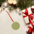 thumbnail image 6 of Cauagu Vegetable Pattern Acrylic Christmas Pendant,1-Pack Christmas Ornaments Xmas Tree Decor Christmas Décor with Ribbon Cute Tree Hanging for Party Favors-Round Shape, 6 of 7