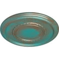 thumbnail image 3 of Ekena Millwork 17 3/8"OD x 1 1/8"P Federal Roped Large Ceiling Medallion (Fits Canopies up to 7 3/4"), Hand-Painted Copper Green Patina, 3 of 6