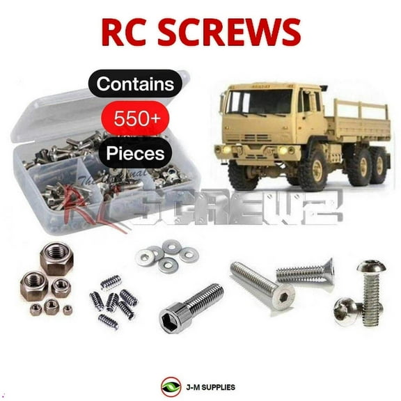 RCScrewZ Stainless Steel Screw Kit czr017 for Cross RC FC-6 1/12th 6X6 (#CZRFC6) | SET