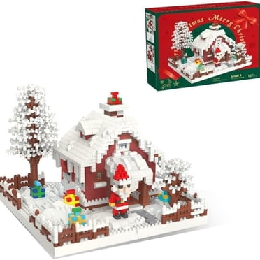 2025 New Christmas Architecture Mini Building Blocks Set for Adults - Micro Toy Building Bricks Model Kit - Educational Architecture Model Gift for Teens and Adults
