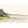 thumbnail image 2 of Miller, Dianne 32x23 Gold Ornate Wood Framed with Double Matting Museum Art Print Titled - Solitary Coastline II, 2 of 4