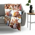 thumbnail image 3 of Personalised Blanket Custom Blanket with Photos Text, Custom Christmas Blanket with Photo Collages, Personalized Photo Gifts for Christmas Xmas New Year Birthday Wedding Anniversary, 3 of 6