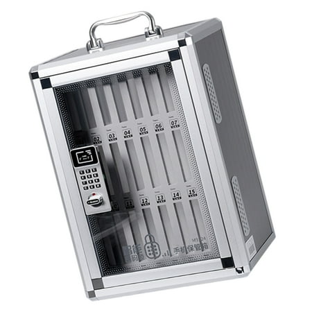 Zeiwohndc Durable Aluminum Construction Phone Safe Box Incorporating Intelligent Lock Technology