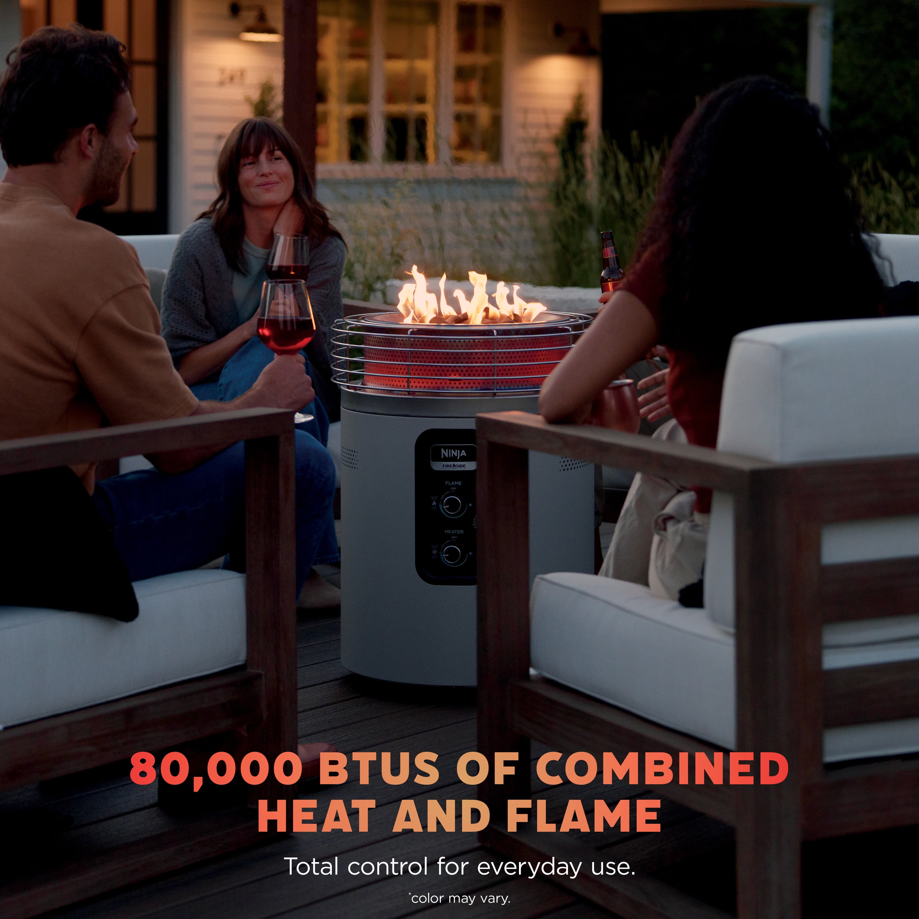 Ninja Fireside360 Outdoor Heater & Fire Pit, Stone