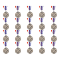 thumbnail image 1 of Medalla 5 Cm Plata Con Cinta para El Cuello Premios Ganador Juegos Pelota, 1 of 4
