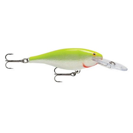 UPC: 0022677008226 | Rapala Shad Rap 05 Crankbait Fishing Lure 2 3/16 oz Silver Fluorescent Chartreuse