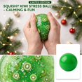 thumbnail image 3 of Squishy Stress Ball with Handmade Design and Glitter, 1-Pack, Green, for Relaxation, Toy, 3 of 4