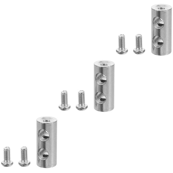 MLINS 3pcs Cable Clamp Cable Fastener Dual Holes Rope Fastener Stainless Steel Cable Clip