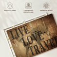 thumbnail image 6 of Elephant Stock Live Love Travel Map Wall Art - Horizontal Canvas Wall Art - Living Room Wall Decor - Inspirational And Typography Canvas - Gray And Beige Decor - 39" x 26", 6 of 8