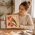 thumbnail image 6 of No-Sew Kinusaiga Fabric Art Kit, DIY Relaxing Handmade Art Project for Adults, Textile Craft Wall Decor Craft, Halloween Christmas Fall Gifts,Brown Bird, 6 of 6