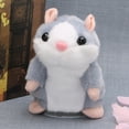 thumbnail image 3 of Cheers.US  Talking Hamster Toy,Cute Talking Nod Hamster Mouse Record Chat Pet Plush Toy Gift Exercise Hands-On Ability, Thinking and Brain Development for Kids, 3 of 11