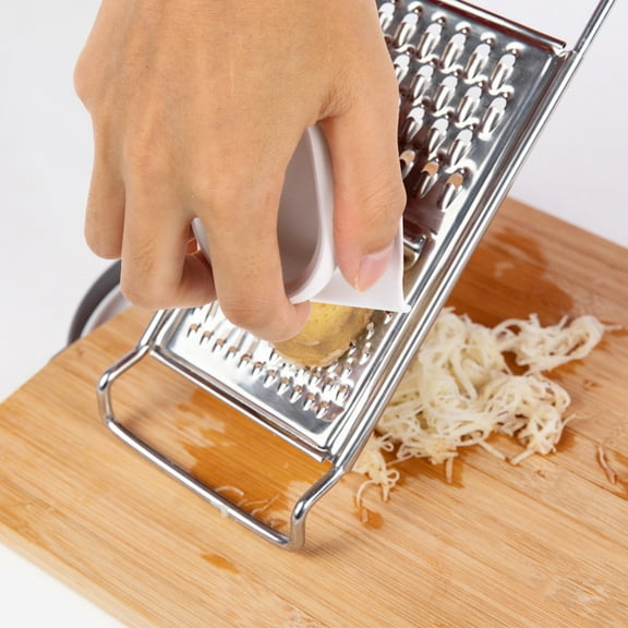 UEETEK Compact Finger Guard White Plastic Food Slicer Helper Safe Cutting 2Pcs