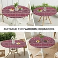 thumbnail image 7 of Boho Tablecloth Waterproof Oxford Fabric Elastic Hem for 45-52” Table, Ideal for Travel, Picnics, and Casual Meals, 7 of 7