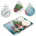 thumbnail image 4 of Christmas Gnome Tree Gift Dish Drying Mat for Kitchen Counter 16x18 In Absorbent Microfiber Reversible Mats Dish Drainer Protector Rack Pad for Coffee Bar Table, 4 of 7