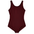 thumbnail image 1 of Capezio Little Girls' High Neck Tank Leotard, Burgundy, Small, 1 of 1