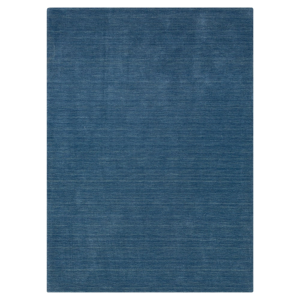 GAP Home Solid Wool Indoor Area Rug, Blue Moonlight, 8x10