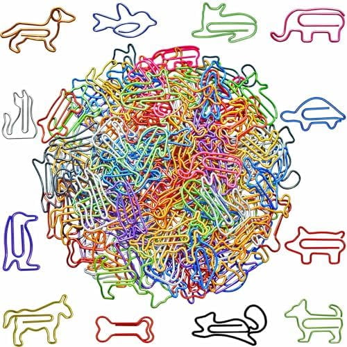 Cute Paper Clips Animal Shaped, Decorative Paperclips, 120 Pcs Pack$$Office