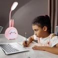 thumbnail image 5 of Mini luz nocturna de conejito, luz de mesa LED portátil, lindo conejo plegable USB recargable luz de lectura dormitorio estudio de noche para niños (conejo rosa), 5 of 5