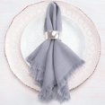 thumbnail image 3 of HOMEIORA 4 Pack Cloth Napkins, Cotton Linen Dinner Napkins, 18" x 18" Napkins Cloth Washable, Soft, Durable, Absorbent - Gray, 3 of 4