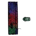 thumbnail image 4 of Ratón Con Teclado Para PC, Combinación De Ratón Con Teclado USB, Material ABS, Buena Resistencia, Retroiluminación De Color Grieta Para Oficina, Hogar, Juegos, 4 of 7