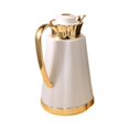 thumbnail image 1 of Cafetera, tetera y recipiente interior de vidrio con aislamiento térmico árabe. Oro blanco, 1 of 9