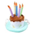 thumbnail image 2 of SPRING PARK Cute Adorable Dog Cat Birthday Cake Hat Pet Cap Pet hat with Color Candles Design Party Custom Accessory, 2 of 6