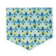 thumbnail image 2 of One Paw, Aloha Surf Print Dog Bandana , Lightweight, Multiple Sizes , Aqua Blue, for Dogs, 2 of 7