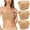 Beige, variant on Womens Bras Strapless No Underwire Bralettes Wirefree Padded Stretch Bra Plus Size Crop Tube Top Bra 3 Pack