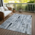 thumbnail image 6 of Addison Rugs Chantille Indoor/Outdoor Transitional Stripes Blue Washable Rectangle Rug, 10' x 14', 6 of 6
