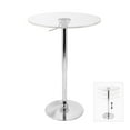 thumbnail image 1 of Table de bar transparente à hauteur réglable de LumiSource, 1 of 3