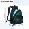 thumbnail image 3 of Fotbe Undersea Shark Lightweight Casual Laptop Backpack for Men and Women, Daily use Waterproof backpack, Backpack for College, 3 of 7