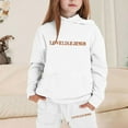 thumbnail image 4 of Zylarhe Girls Boys Sweatshirt Stylish Girls Outfits Set for Casual Winter Wear Featuring Printed Hooded Sweatshirt Ensemble Suitable for White 8-9 Years, 4 of 4