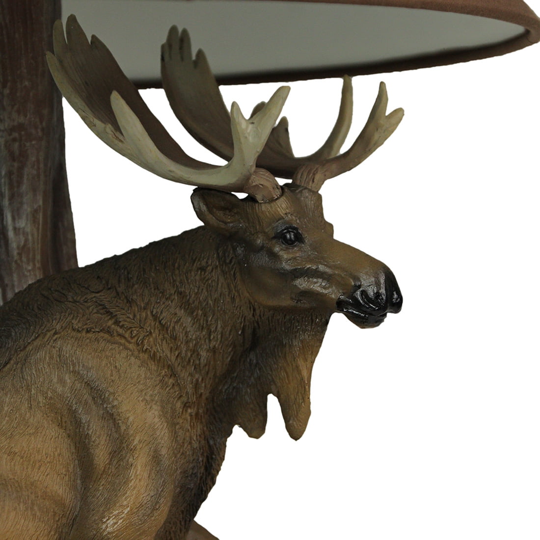 Zeckos North American Bull Moose Table Lamp w/ Shade