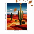 thumbnail image 3 of Desert Landscape Embroidery Canvas Print, Wall Decor for Living Room Bedroom Office Southwestern Home, 3 of 8